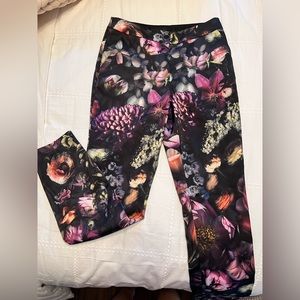 silk finish floral pants
